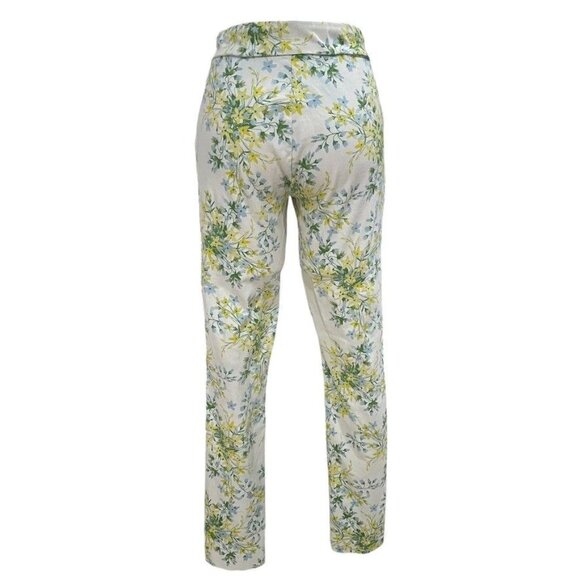 Calvin Klein Floral Print Pants XS Casual Summer Beach Elegant Vacation Boho - Picture 5 of 9